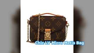 Borsa LV Micro Metis Monogram Marrone Stile Designer