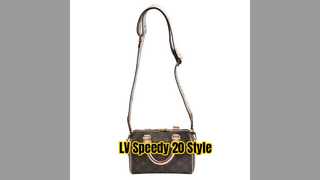 Borsa LV Speedy Bandouliere 20 con monogramma in stile lusso