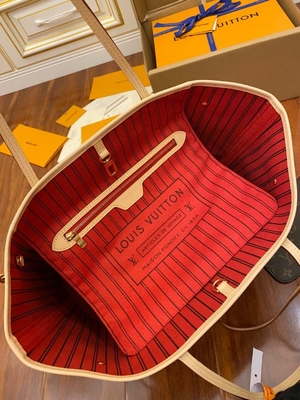 Cuoio di categoria A italiano rosa di Neverfull millimetro della tela del monogramma di Louis Vuitton Designer Monogram Bag