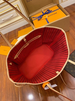Cuoio di categoria A italiano rosa di Neverfull millimetro della tela del monogramma di Louis Vuitton Designer Monogram Bag