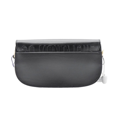Borsa nera Dior Bobby East West Bag Hobo dell'imbracatura della sella del vitello