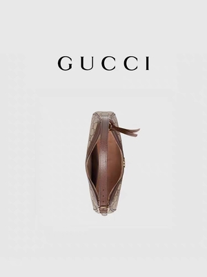 La piccola tela suprema di GG riveste di pelle sotto le ascelle la borsa a tracolla GUCCI Ophidia
