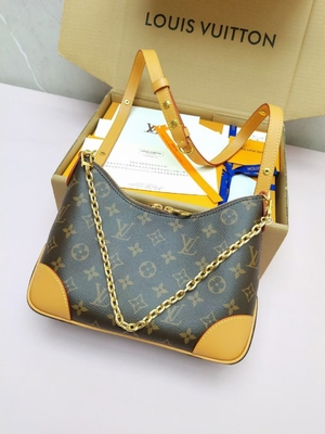 Altezza a 6,3 pollici della borsa di Monogram Bag LV Boulogne del progettista M45832