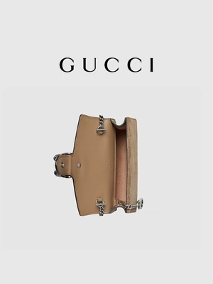 Piccolo GUCCI Dionysus ha abbellito le signore che bollate la borsa ha ricoperto la pelle scamosciata della tela