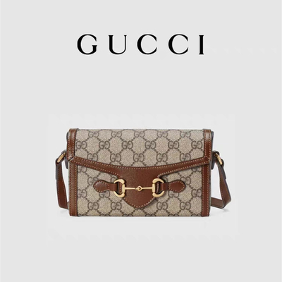 ebano 1955 di 9.5oz GUCCI Horsebit Mini Bag Ladies Wallet Beige