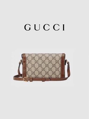 ebano 1955 di 9.5oz GUCCI Horsebit Mini Bag Ladies Wallet Beige