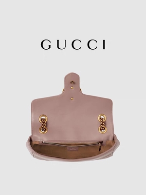 Marmont Matelassé Mini Branded Messenger Bag Pink pratico per signora