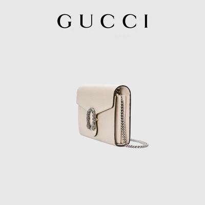 chiusura delle signore GUCCI Dionysus Mini Leather Chain Bag Snap di 60cm