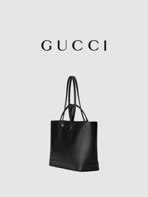 GUCCI Ophidia ha marcato a caldo la borsa a tracolla il piccolo nero di cuoio granuloso medio