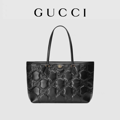 Il GG di Matelassé Chevron bollato borsa a tracolla ha imbottito Tote Bag di cuoio