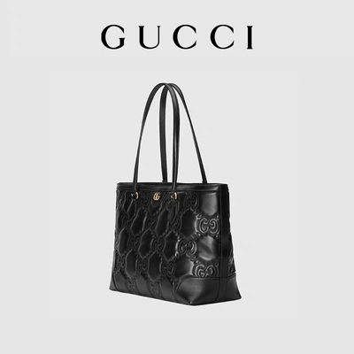 Il GG di Matelassé Chevron bollato borsa a tracolla ha imbottito Tote Bag di cuoio