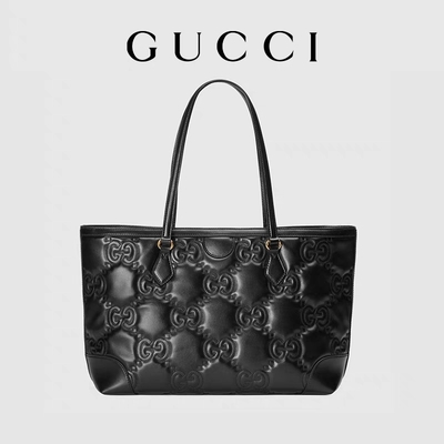 Il GG di Matelassé Chevron bollato borsa a tracolla ha imbottito Tote Bag di cuoio