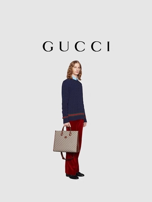 Tela suprema rivestita Tote Bag Shoulder Bag With di Gucci della stampa di GG che collega G