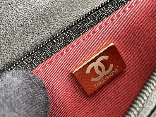 L'oro Preloved della pelle d'agnello ha marcato a caldo la borsa della falda di Chanel 19 della borsa mini OEM
