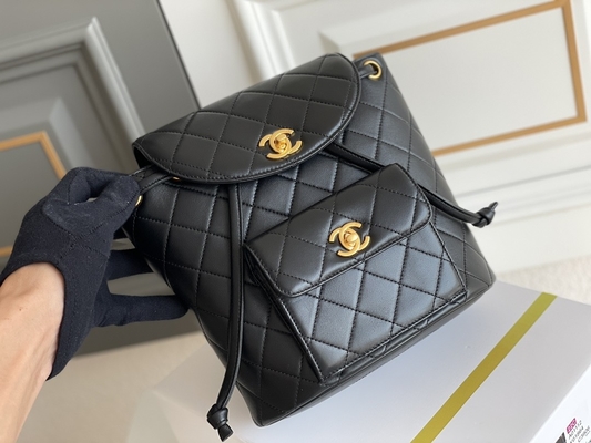 Zaino di Chanel Leather Flap Designer Brand Diamond Quilted For Women 1994-1996