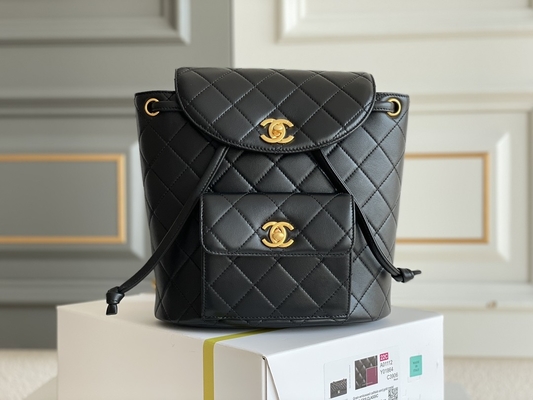 Zaino di Chanel Leather Flap Designer Brand Diamond Quilted For Women 1994-1996