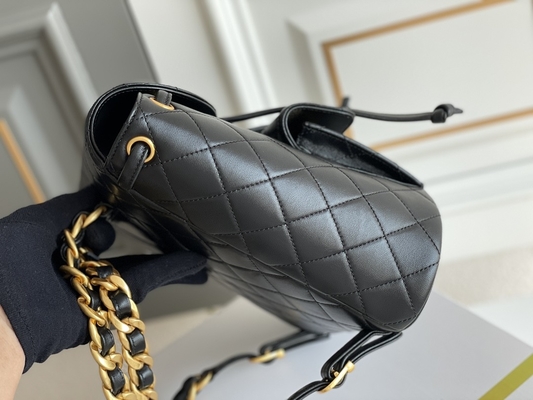 Zaino di Chanel Leather Flap Designer Brand Diamond Quilted For Women 1994-1996