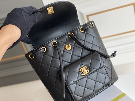 Zaino di Chanel Leather Flap Designer Brand Diamond Quilted For Women 1994-1996