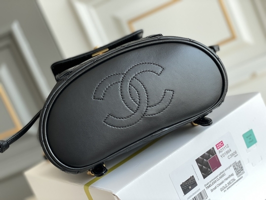 Zaino di Chanel Leather Flap Designer Brand Diamond Quilted For Women 1994-1996