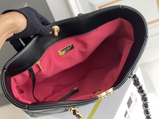 Stile casuale dell'ufficio di partito di Chanel Classic Lambskin Bag Plain della pelle d'agnello
