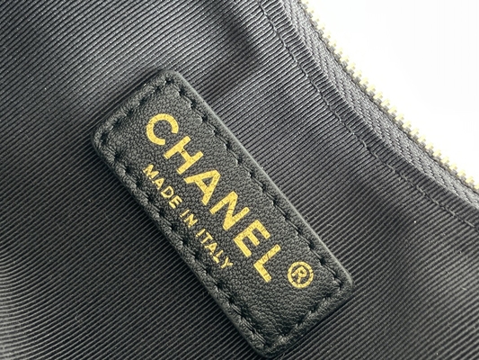 Cuoio nero del vitello della borsa del vagabondo di Mini Sling Bag Branded Chanel della catena