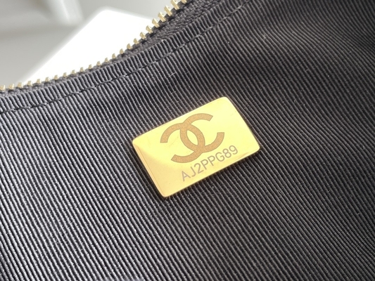 Cuoio nero del vitello della borsa del vagabondo di Mini Sling Bag Branded Chanel della catena