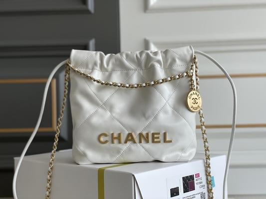 Giallo nero bianco di MINI rosa del vitello 22S di Chanel Branded Ladies Handbag 22B