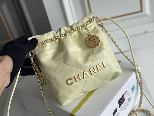 Giallo nero bianco di MINI rosa del vitello 22S di Chanel Branded Ladies Handbag 22B
