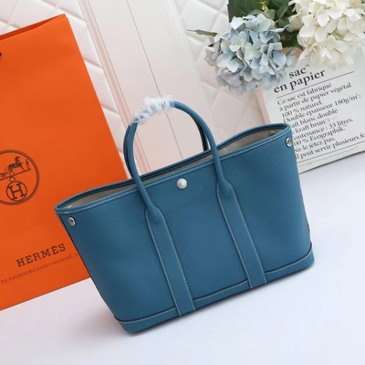 Il bollo Preloved di Bougainvillier ha marcato a caldo la borsa Hermes Negonda Garden Party 30