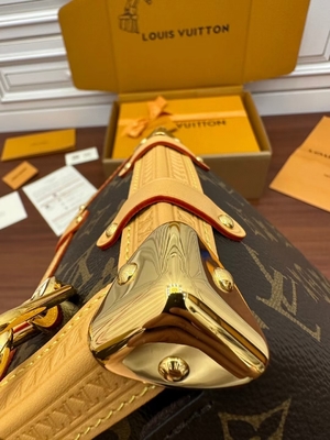 Valigia laterale Presbyopic della borsa di PM del monogramma del tronco di Louis Vuitton LV della tela di Brown