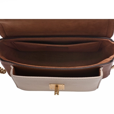 Borsa tenera granulosa Brown di Monogram Bag LV Lockme del progettista del vitello