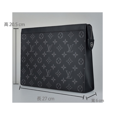 L'eclissi del monogramma ha marcato a caldo la disposizione di Pochette Louis Vuitton Voyage Pouch Canvas della borsa degli uomini