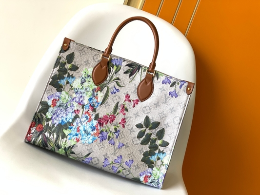 Tela rivestita d'argento del modello floreale di OnTheGo millimetro Mini Sling Bag Branded M81724