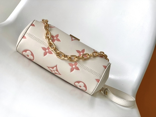 Cuoio favorito di Mini Sling Bag Branded LV Rose Trianon Two Monogram Empreinte della crema