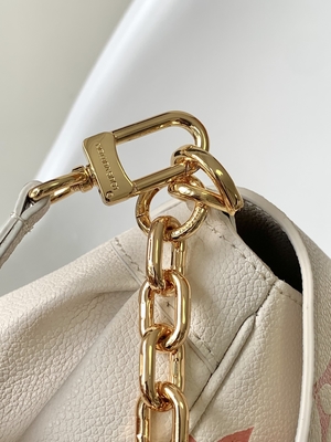 Cuoio favorito di Mini Sling Bag Branded LV Rose Trianon Two Monogram Empreinte della crema