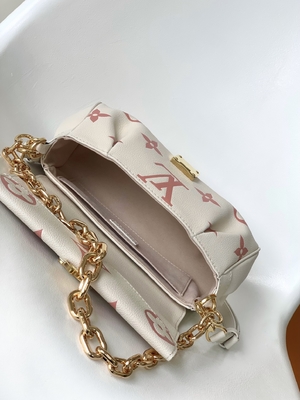 Cuoio favorito di Mini Sling Bag Branded LV Rose Trianon Two Monogram Empreinte della crema