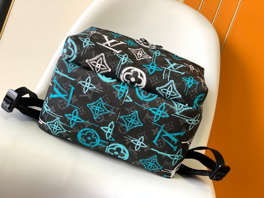 Verde multicolore della borsa dei graffiti di Brand Backpack LV del progettista di scoperta