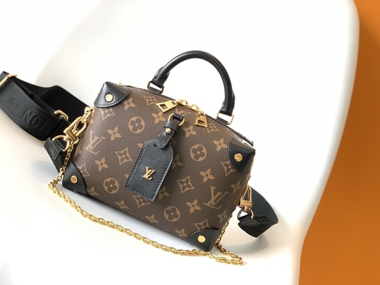 Il nero minuta di Brown del monogramma di Louis Vuitton Custom Branded Bags Malle Souple Empreinte
