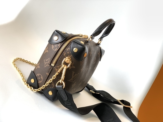 Il nero minuta di Brown del monogramma di Louis Vuitton Custom Branded Bags Malle Souple Empreinte