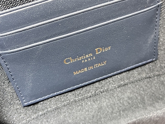 2 in 1 jacquard obliquo blu del sacchetto di Mini Dior 30 Montaigne