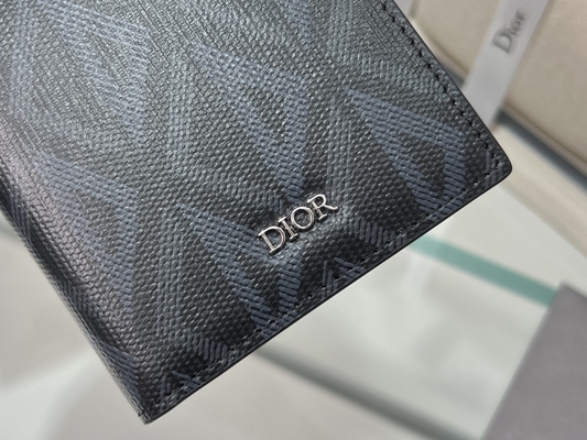 CD verticale impresso Christian Dior Mens Wallet Diamond Zippered