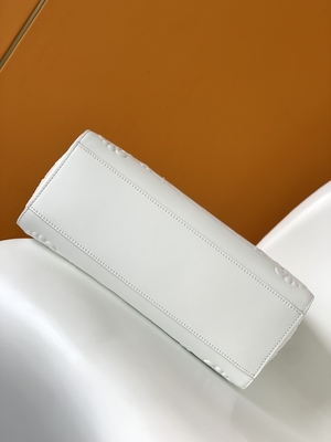 Il monogramma bianco Preloved ha marcato a caldo la borsa Louis Vuitton Sac Plat Tote