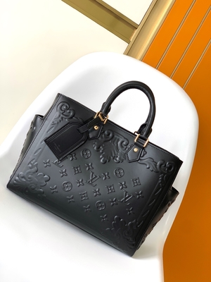 Il monogramma bianco Preloved ha marcato a caldo la borsa Louis Vuitton Sac Plat Tote