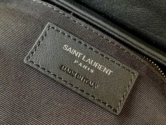 Tela del cotone della borsa di Laurent Ladies Cassandra Chain Shoulder del san di YVES SAINT LAURENT e vitello di Brown del caramello