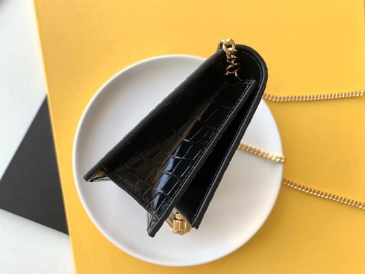 Catena Kate Small Tassel dell'oro della borsa del nero di YVES SAINT LAURENT del vitello