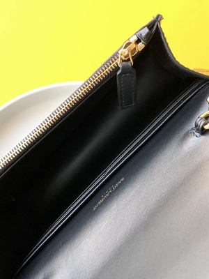 Catena Kate Small Tassel dell'oro della borsa del nero di YVES SAINT LAURENT del vitello