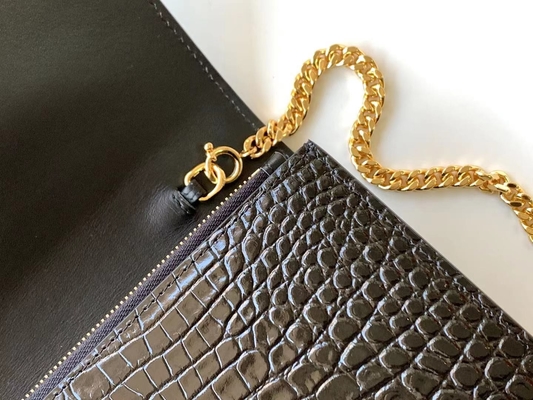 Catena Kate Small Tassel dell'oro della borsa del nero di YVES SAINT LAURENT del vitello