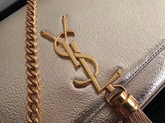 Borsa del Woc di Saint Laurent YVES SAINT LAURENT del poliestere delle cinghie regolabili con l'argento della chiusura della chiusura lampo