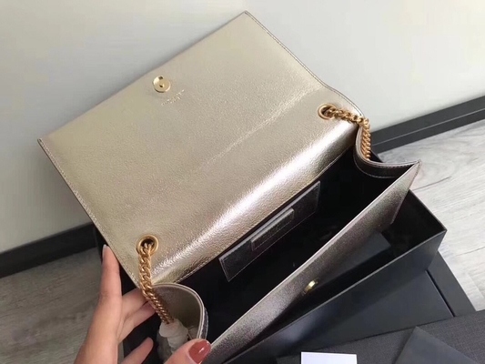 Borsa del Woc di Saint Laurent YVES SAINT LAURENT del poliestere delle cinghie regolabili con l'argento della chiusura della chiusura lampo