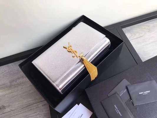 Borsa del Woc di Saint Laurent YVES SAINT LAURENT del poliestere delle cinghie regolabili con l'argento della chiusura della chiusura lampo